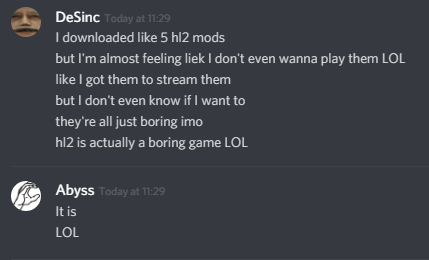 hl2 boring